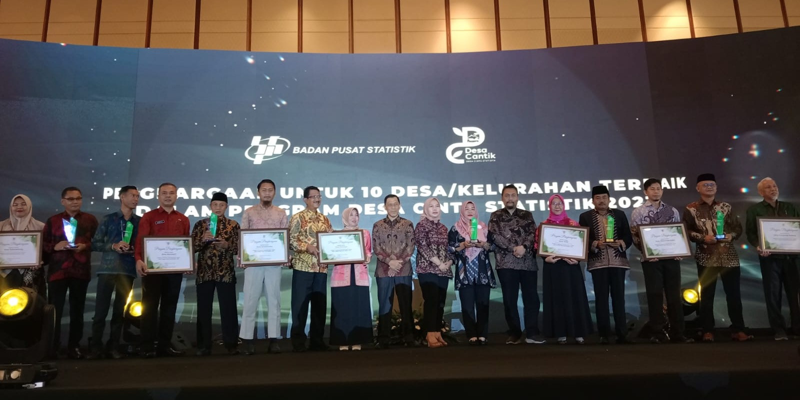 Desa Cinta Statistik (Desa Cantik) Tahun 2023 - 10 Besar Nasional Desa Cinta Statistik (Desa Cantik) Tahun 2023